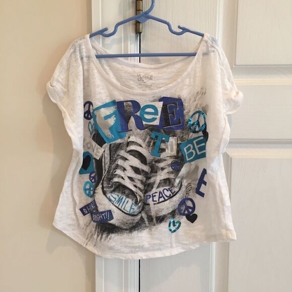 Justice Burnout Tee 💕3/$10 - Picture 1 of 5